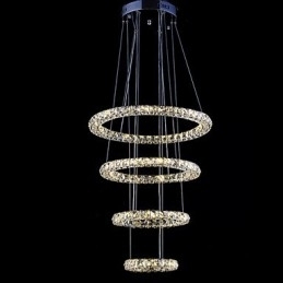 Crystal Ring Pendant Lampă Modern Tavan Candelabru Iluminat Lampă Corpuri cu