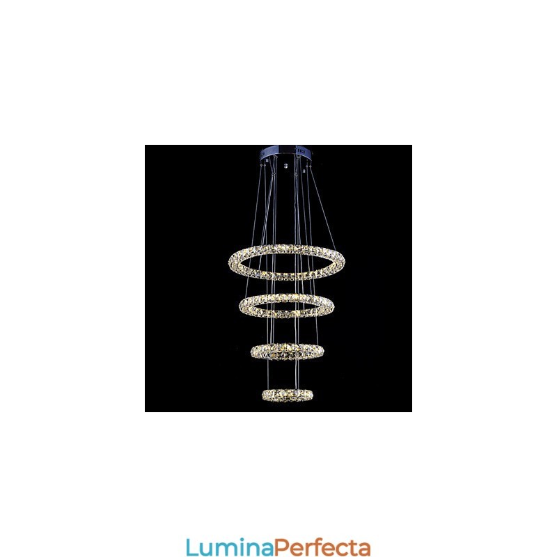 Crystal Ring Pendant Lampă Modern Tavan Candelabru Iluminat Lampă Corpuri cu