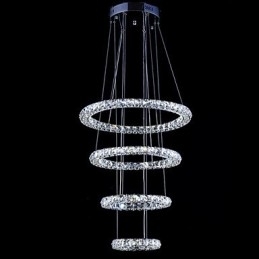 Crystal Ring Pendant Lampă Modern Tavan Candelabru Iluminat Lampă Corpuri cu