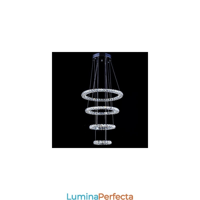 Crystal Ring Pendant Lampă Modern Tavan Candelabru Iluminat Lampă Corpuri cu