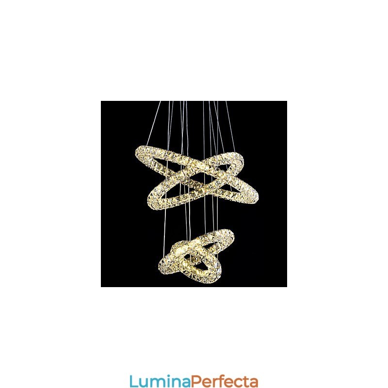 Crystal Ring Pendant Lampă Modern Tavan Candelabru Iluminat Lampă Corpuri cu
