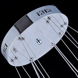 Lampă cu pandantiv din cristal Lampă de plafon candelabru Corpuri de iluminat cu 4 inele