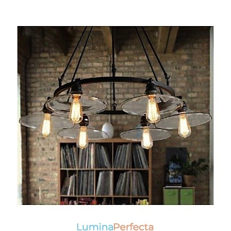 Tradițional Clasic Vintage Retro Lantern Country Mini Stil Pictură Metal Pendant Lampă de luat masa Tradițional Clasic Vintage Retro Lantern Country Mini Stil Pictură Metal Pendant Lampă de luat masa