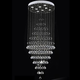 Candelabru de cristal modern Iluminat suspendat Lampă de plafon cu 8 becuri H180CM