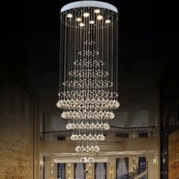 Candelabru de cristal modern Iluminat suspendat Lampă de plafon cu 8 becuri H180CM
