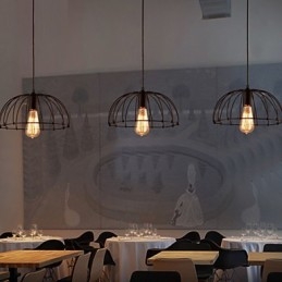 Lampă suspendată din metal de designeri retro