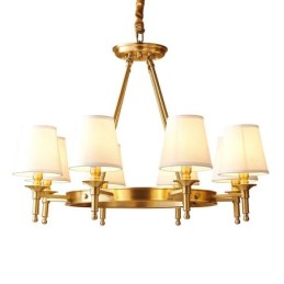 Candelabru rotund din alamă pură pandantiv tradițional clasic