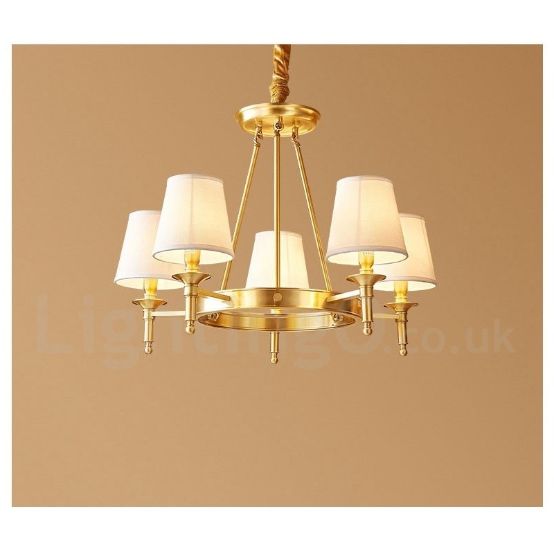 Candelabru rotund din alamă pură pandantiv tradițional clasic