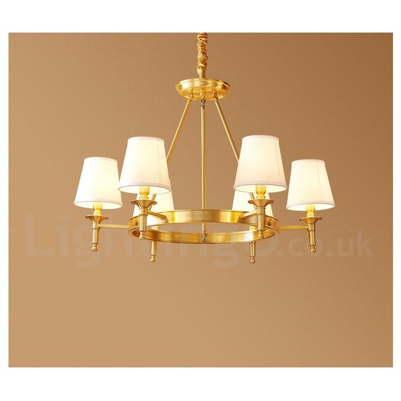 Candelabru rotund din alamă pură pandantiv tradițional clasic