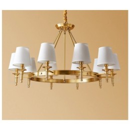 Candelabru rotund din alamă pură pandantiv tradițional clasic