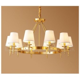 Candelabru rotund din alamă pură pandantiv tradițional clasic