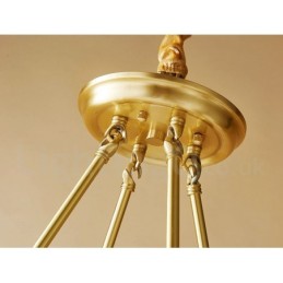 Candelabru rotund din alamă pură pandantiv tradițional clasic
