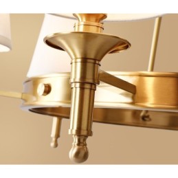 Candelabru rotund din alamă pură pandantiv tradițional clasic