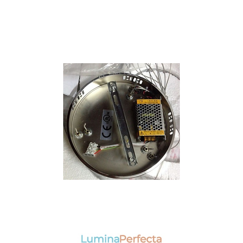 Lămpi suspendate Plafoniera Candelabru Iluminat Rotund 4 Inele Inel mare Cristal de chihlimbar și alte cristale transparente