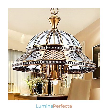 Lumini suspendate Cristal Mini Stil Tradițional Clasic Metal Lumini suspendate Cristal Mini Stil Tradițional Clasic Metal