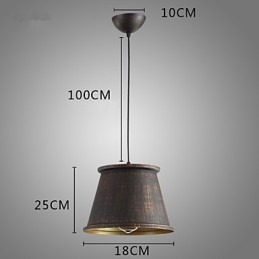 Lampă suspendată din metal retro Designers