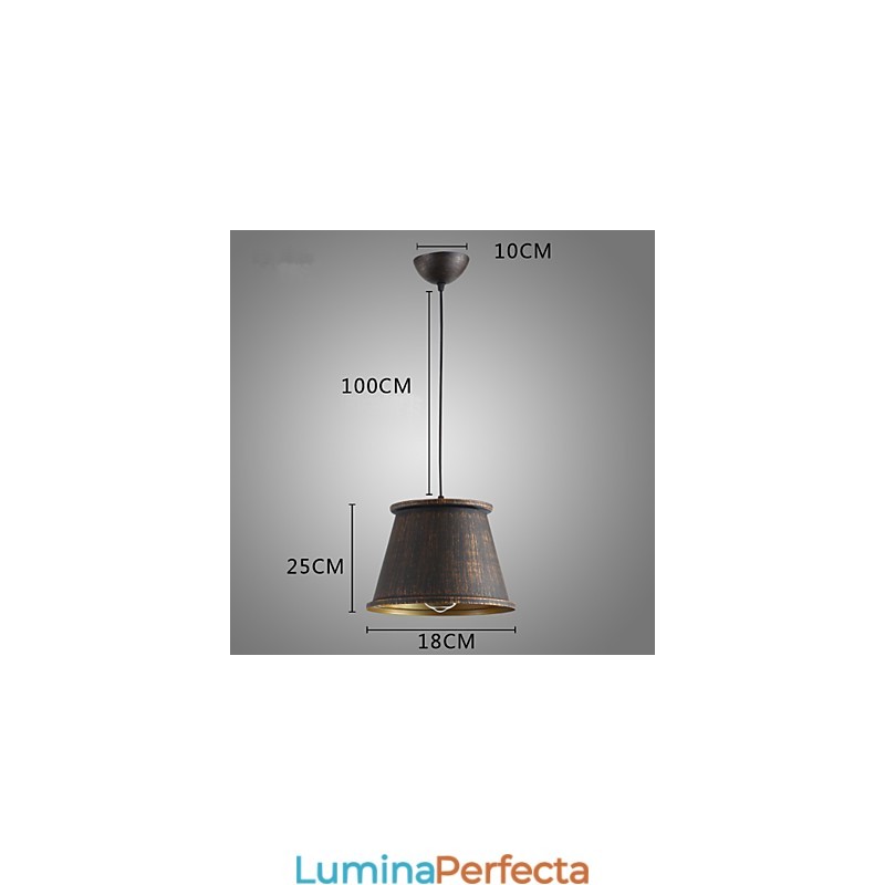 Lampă suspendată din metal retro Designers