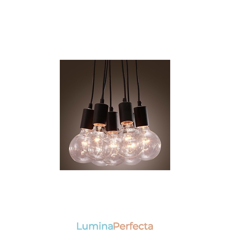 Modern Home 7 Head Edison Lampă suspendată cu bile de sticlă