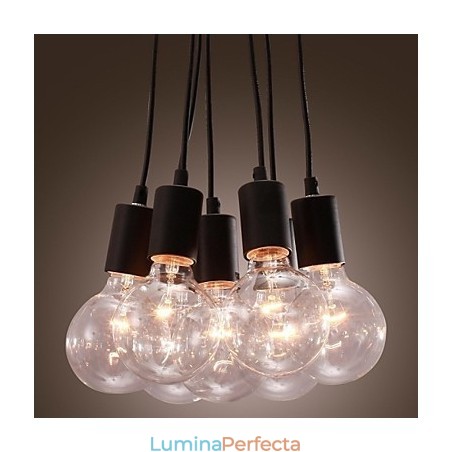 Modern Home 7 Head Edison Lampă suspendată cu bile de sticlă Modern Home 7 Head Edison Lampă suspendată cu bile de sticlă