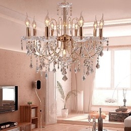 Candelabru elegant din cristal cu 9 lumini