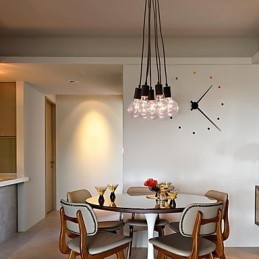 Modern Home 7 Head Edison Lampă suspendată cu bile de sticlă