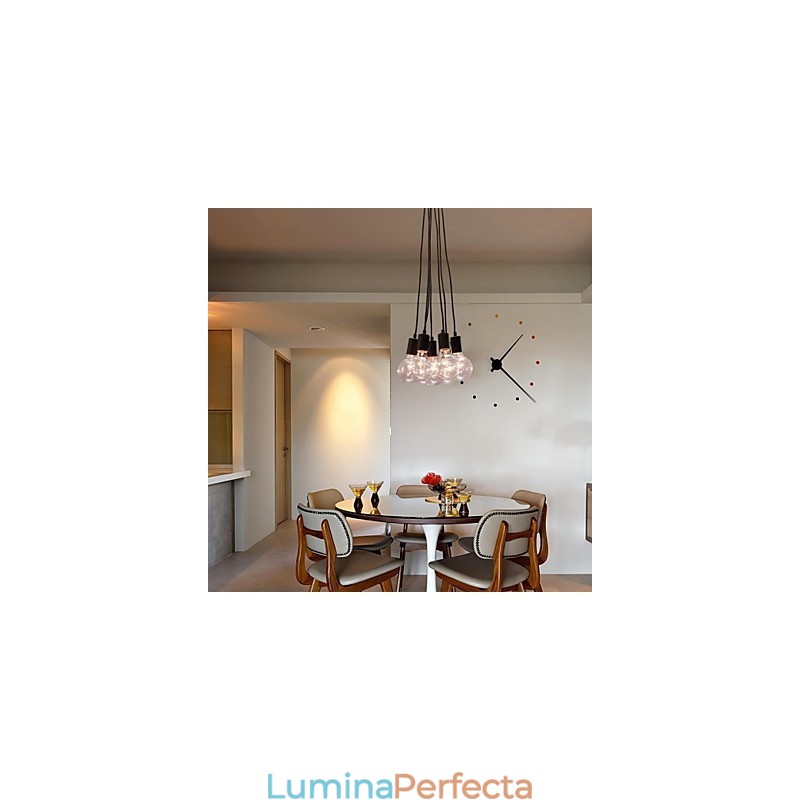 Modern Home 7 Head Edison Lampă suspendată cu bile de sticlă