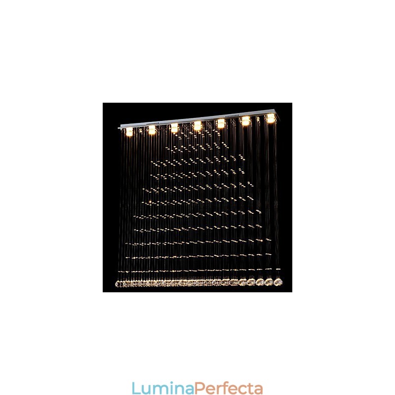 K9 Crystal Pendant Lampă suspendată din sârmă Candelabru Iluminat Plafoniera Cafenea de interior