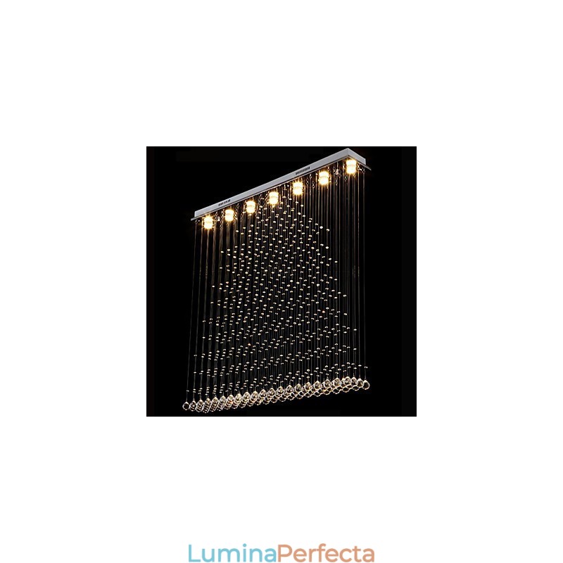 K9 Crystal Pendant Lampă suspendată din sârmă Candelabru Iluminat Plafoniera Cafenea de interior