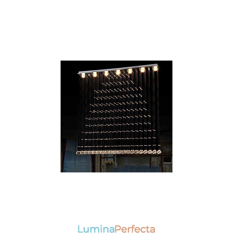 K9 Crystal Pendant Lampă suspendată din sârmă Candelabru Iluminat Plafoniera Cafenea de interior