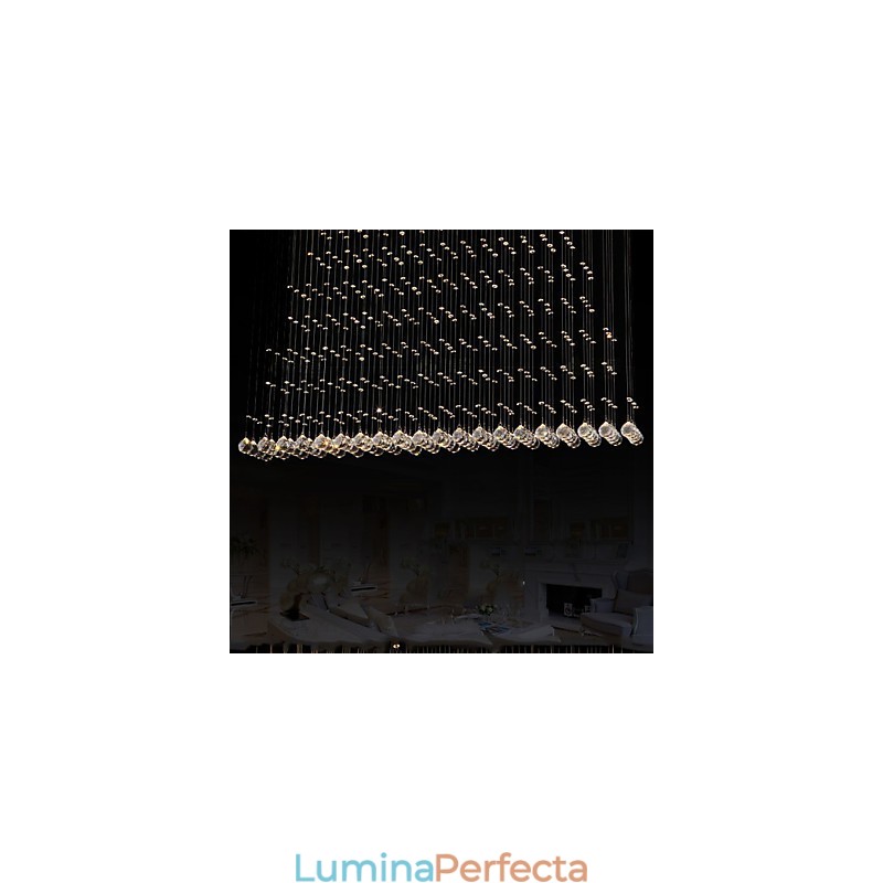 K9 Crystal Pendant Lampă suspendată din sârmă Candelabru Iluminat Plafoniera Cafenea de interior