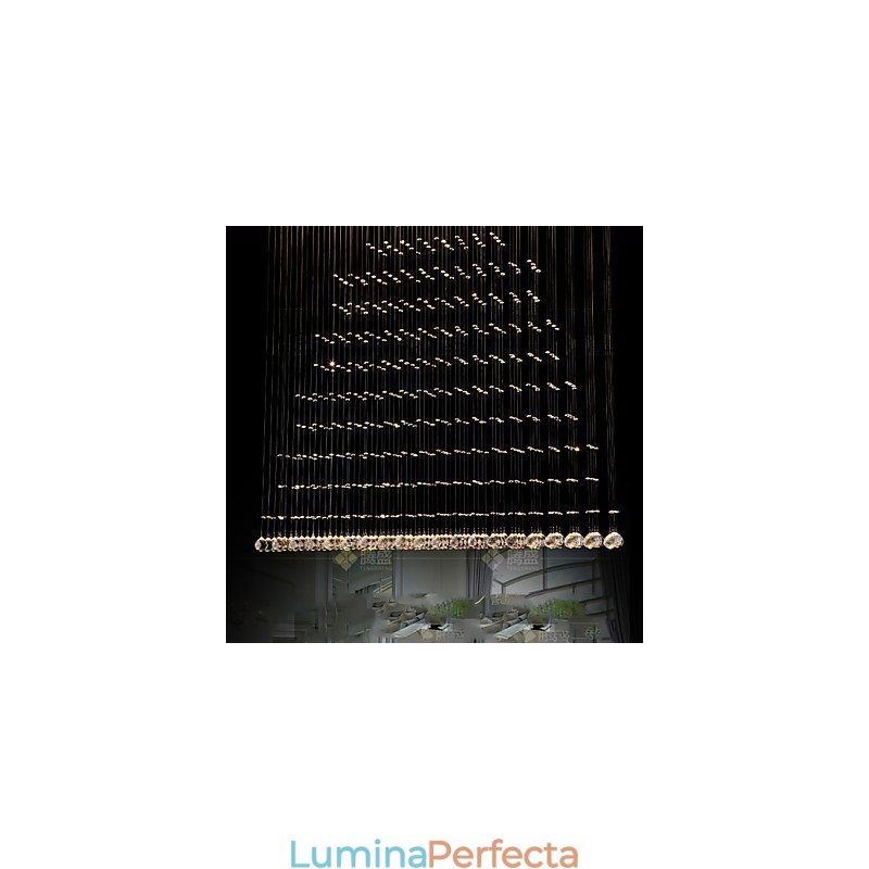 K9 Crystal Pendant Lampă suspendată din sârmă Candelabru Iluminat Plafoniera Cafenea de interior