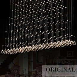 K9 Crystal Pendant Lampă suspendată din sârmă Candelabru Iluminat Plafoniera Cafenea de interior