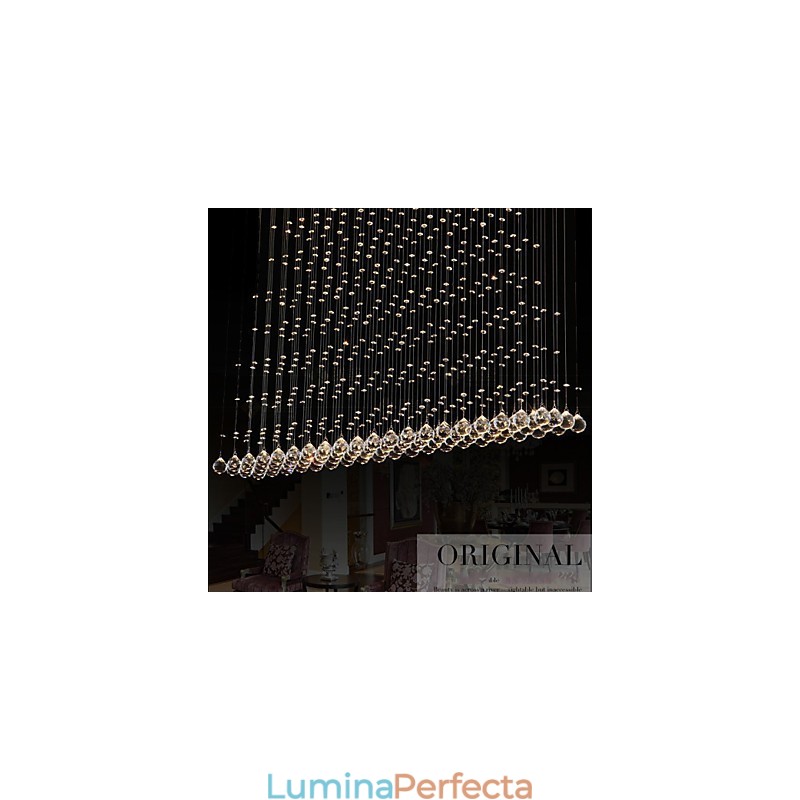 K9 Crystal Pendant Lampă suspendată din sârmă Candelabru Iluminat Plafoniera Cafenea de interior