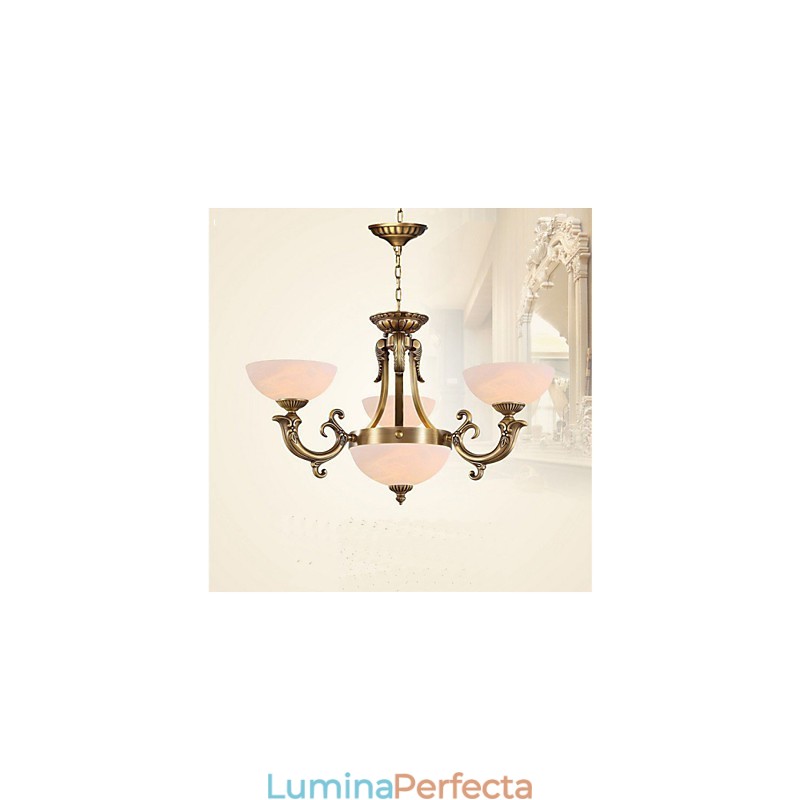 Iluminat Jane Marble Art Copper Lamp