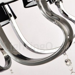 Modern Contemporan Tradițional Clasic Rustic Lodge Vintage Country Island Candelabru din metal cromat