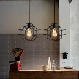 Lampă suspendată din metal retro Designers