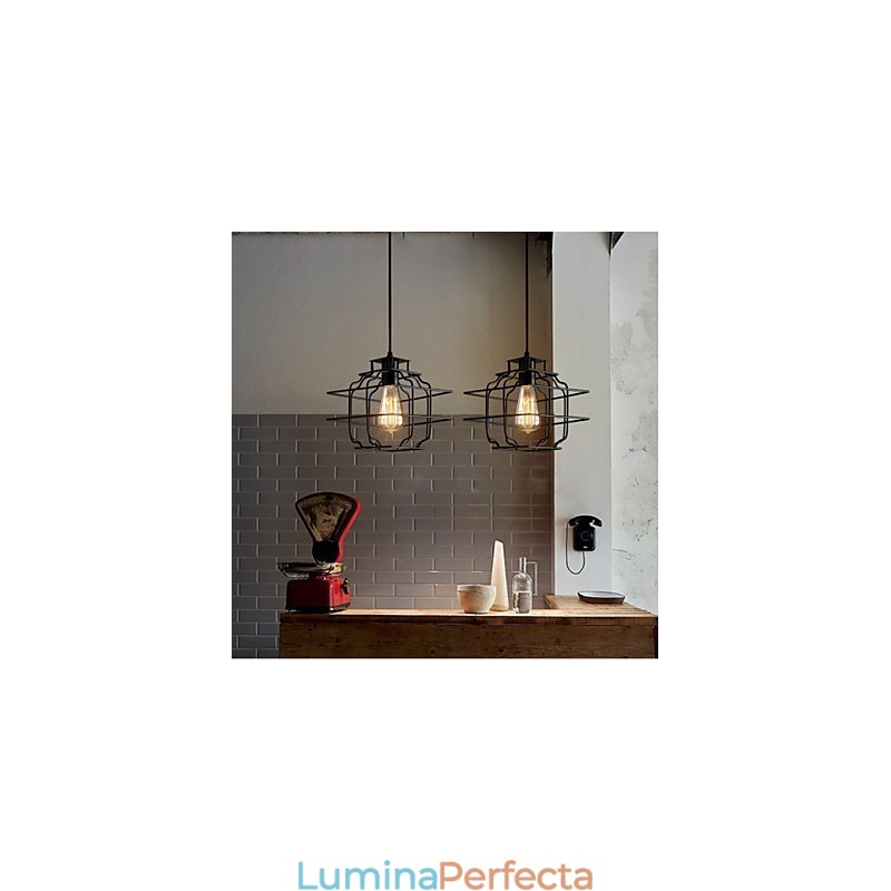 Lampă suspendată din metal retro Designers