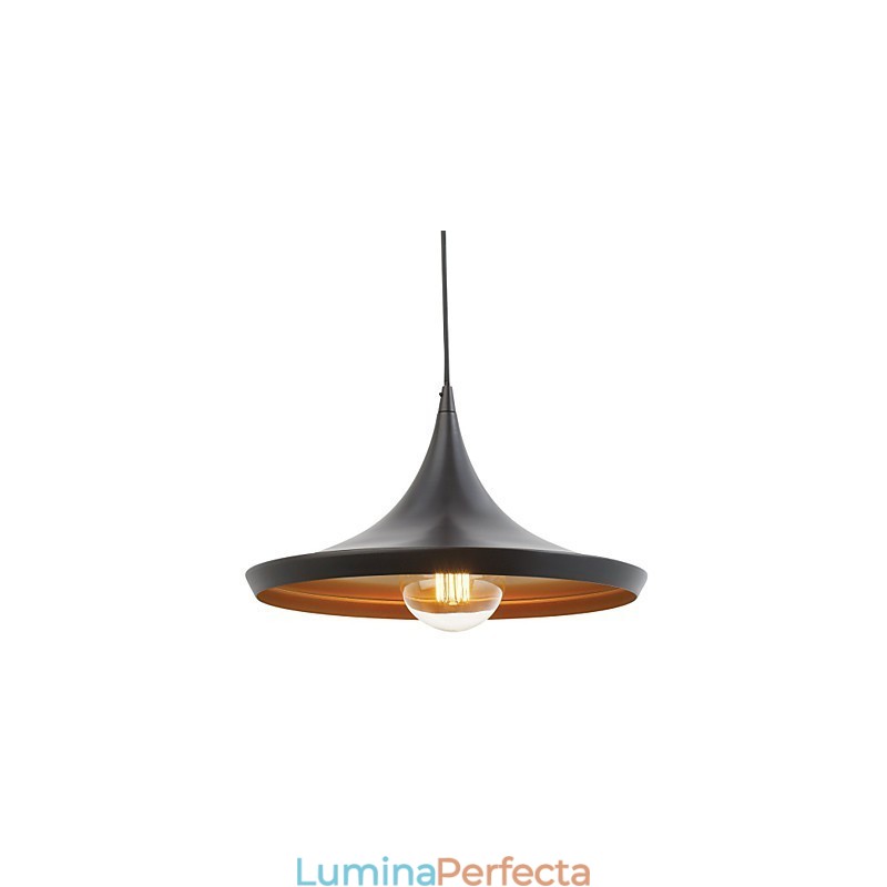 Lampă suspendată Retro Vintage Tom Dixon Design Pictură neagră Lampă suspendată