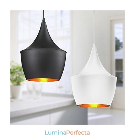 Lampă de suspendare Retro Vintage Tom Dixon Design Negru Alb Tip Cafe lămpi de pandantiv Lampă de suspendare Retro Vintage Tom Dixon Design Negru Alb Tip Cafe lămpi de pandantiv