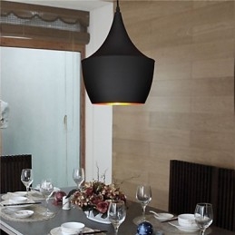 Lampă de suspendare Retro Vintage Tom Dixon Design Negru Alb Tip Cafe lămpi de pandantiv