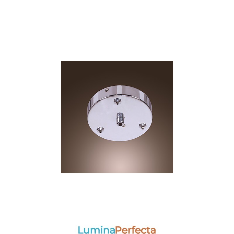Lampă artistică de cristal cu 6 lumini și abajur din sticlă