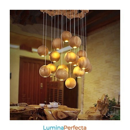Lampe suspendate Mini Style Lantern Lemn Bambus Lampe suspendate Mini Style Lantern Lemn Bambus