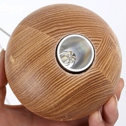 Lampe suspendate Mini Style Lantern Lemn Bambus