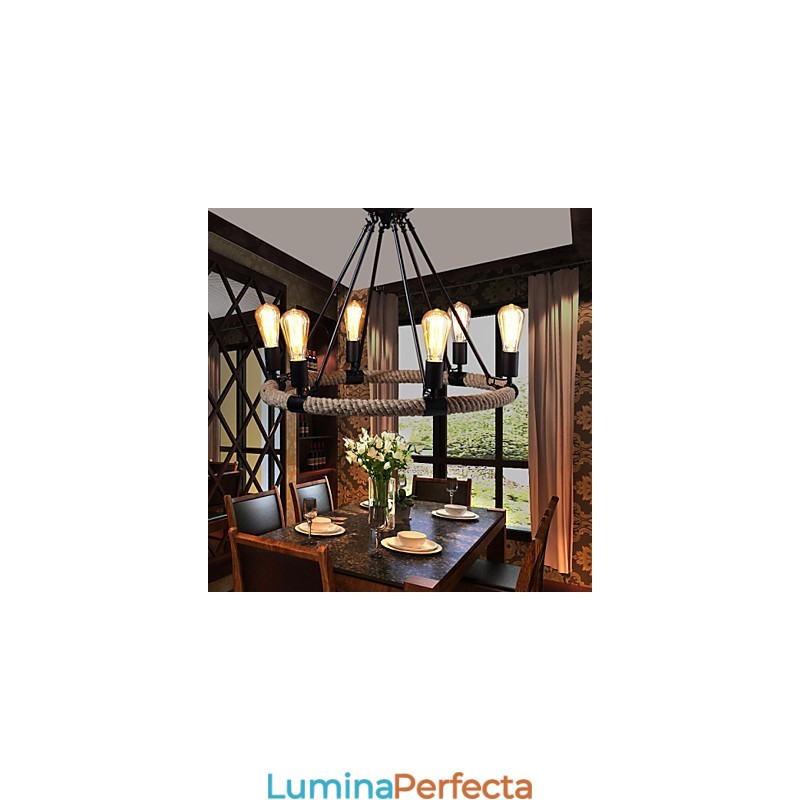 Candelabru Pandantiv Stil Mini Rustic Lodge Metal