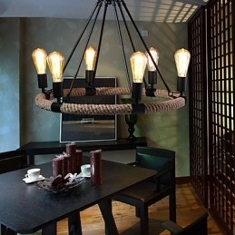 Candelabru Pandantiv Stil Mini Rustic Lodge Metal