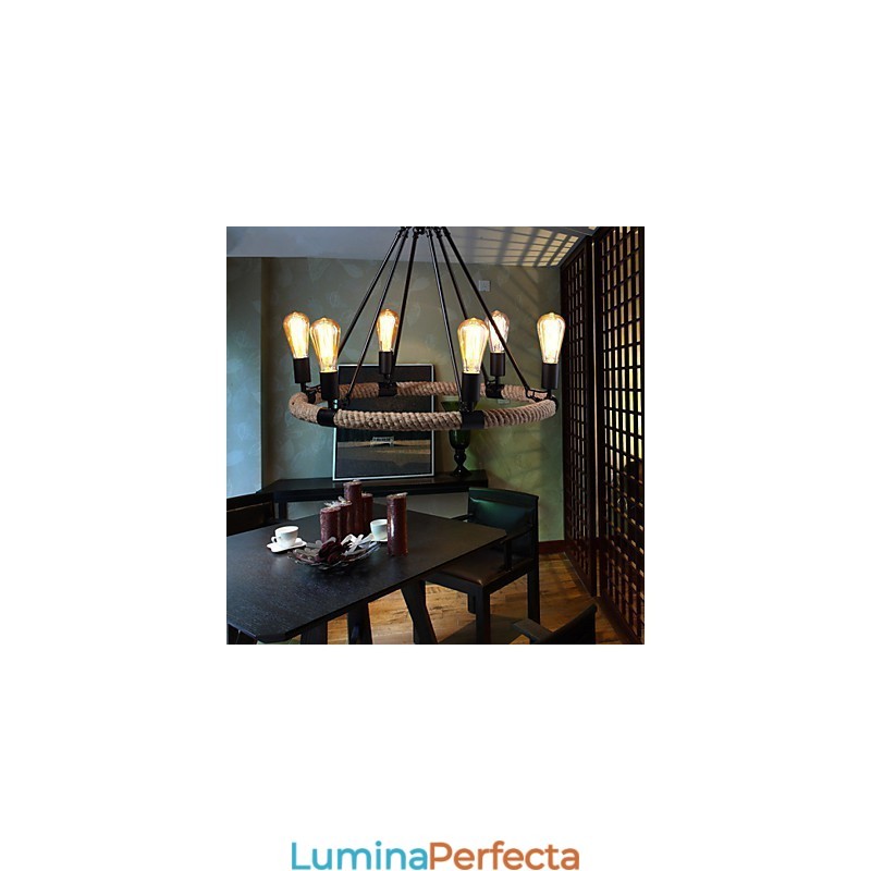 Candelabru Pandantiv Stil Mini Rustic Lodge Metal