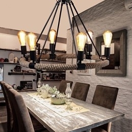 Candelabru Pandantiv Stil Mini Rustic Lodge Metal