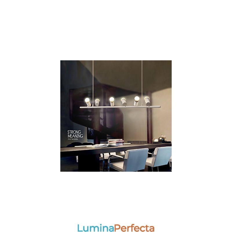 Lampă suspendată din metal cu pictură în stil retro vintage