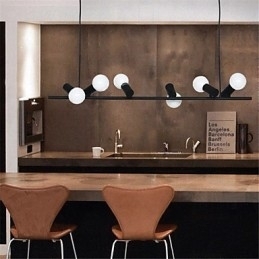 Lampă suspendată din metal cu pictură în stil retro vintage