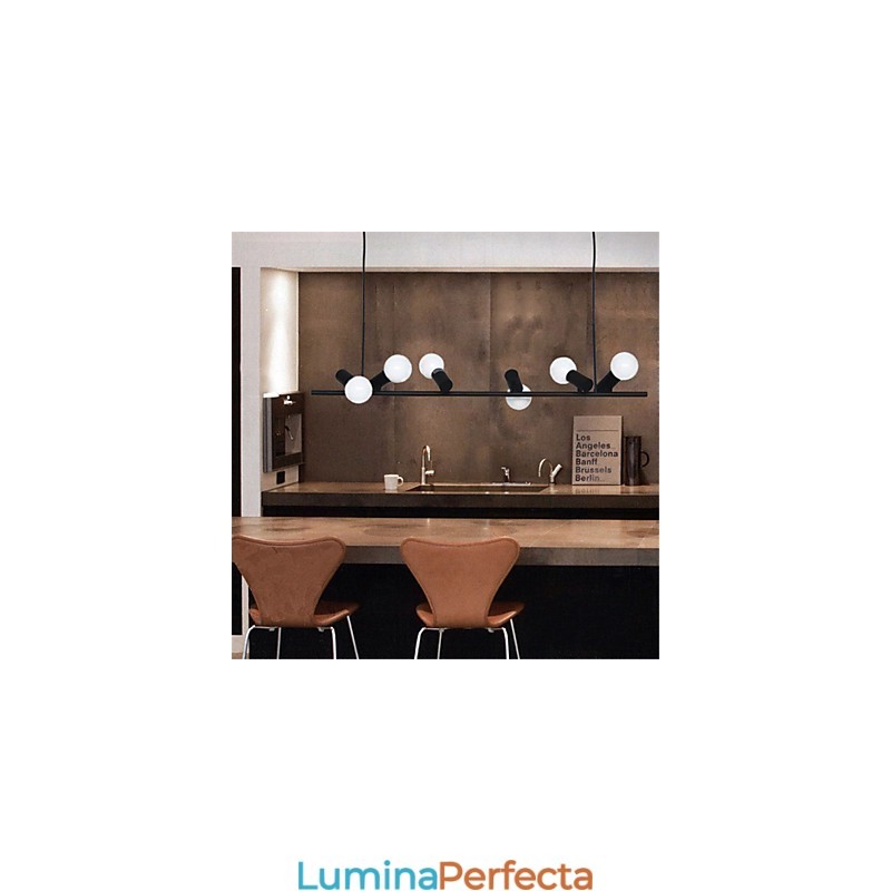 Lampă suspendată din metal cu pictură în stil retro vintage